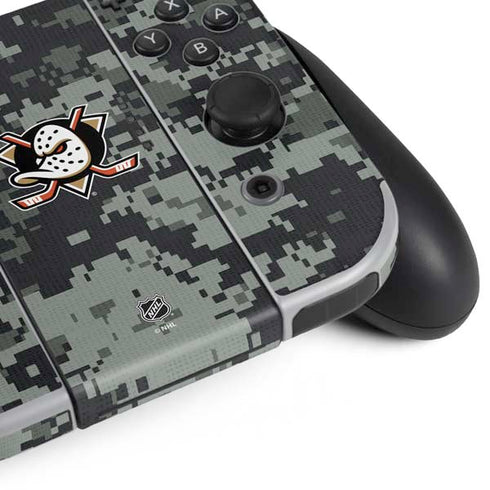 NHL Anaheim Ducks Camo Nintendo Switch OLED (2021) Skin